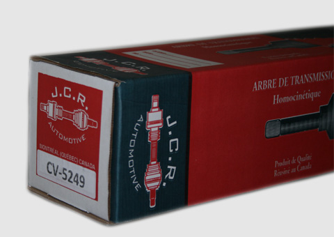JCR Automotive CV axle and packaging